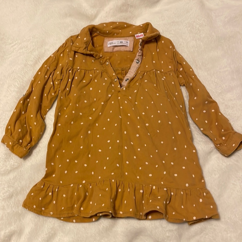 Zara polka dot dress size 2-3